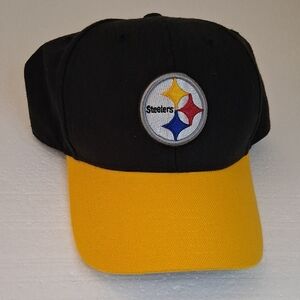 Pittsburgh Steelers 47 NFL Outerstuff Black True Retro Adjustable Youth Hat